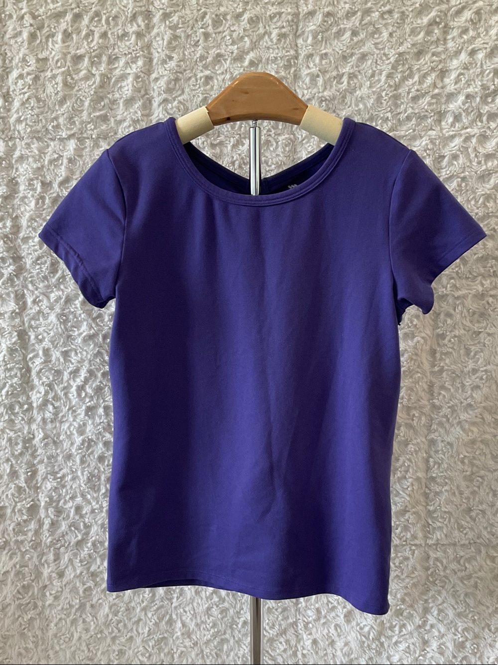 all in motion Vibrant Purple Crew Neck Tee with Styled Back